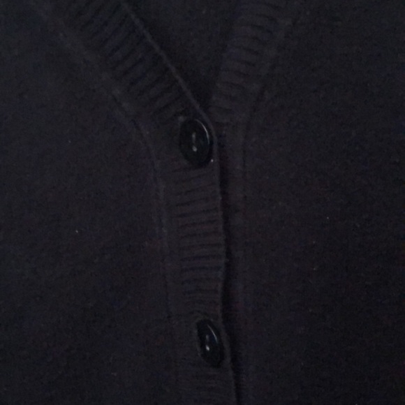 “Smart Set” Medium Black Knit Cardigan - Picture 5 of 5